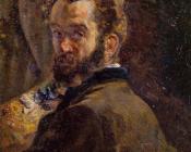 阿曼 吉约曼 : Self Portrait with Easel